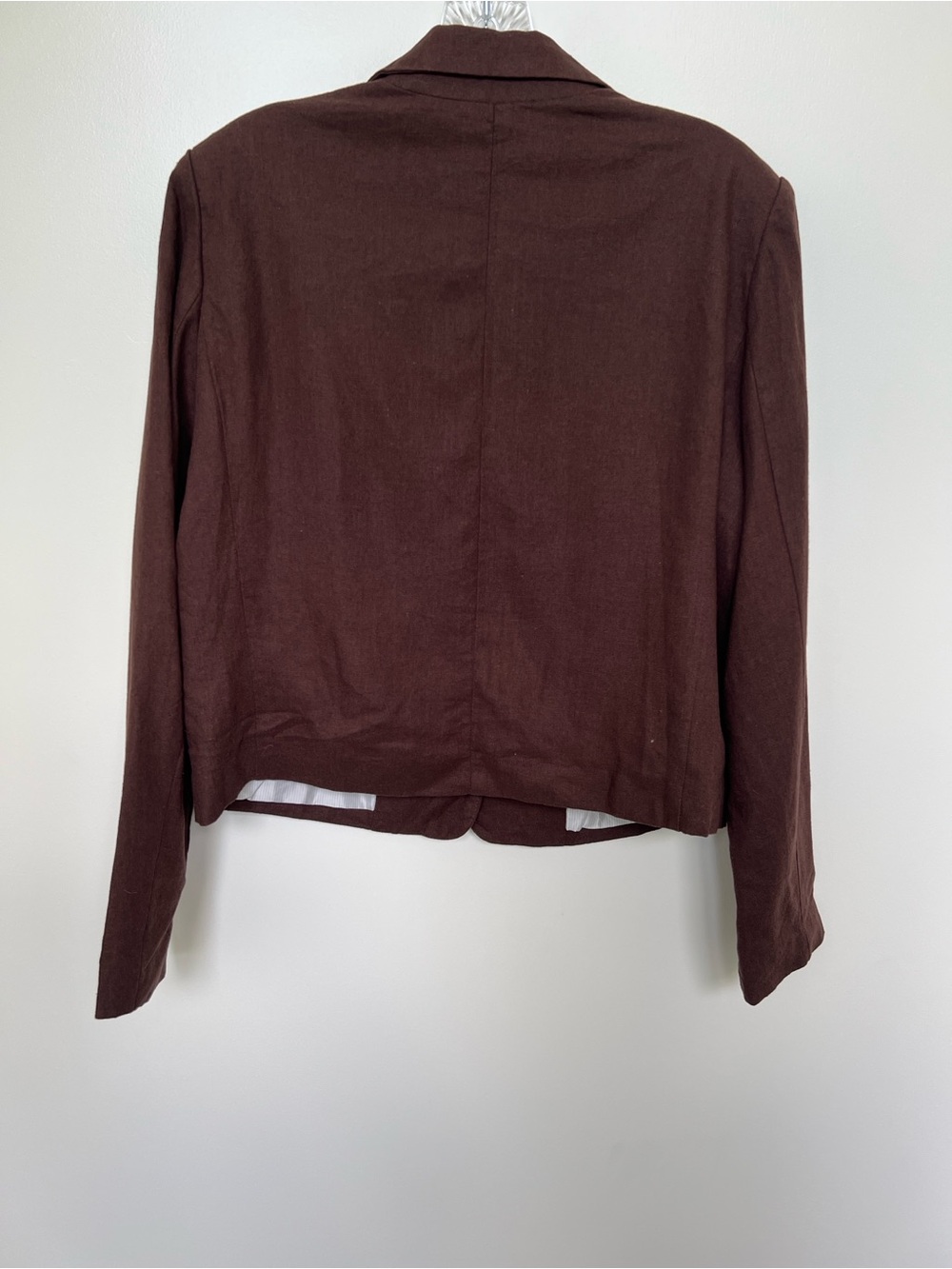 Rachel Zoe Women's Brown linen short Blazer/ jacket - Picture 2 of 5